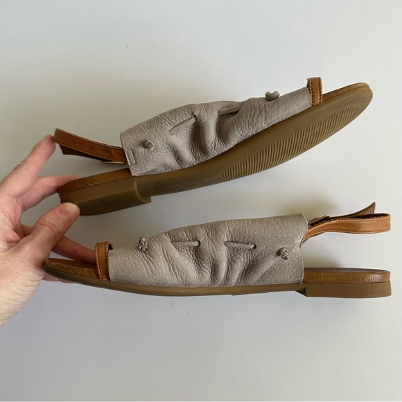 Free People Lake House Sling Back Sandals Stone 37 - Picture 7 of 13